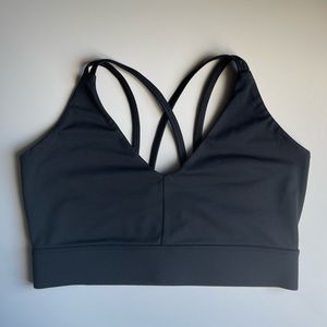 Girlfriend collective Black Gigi Crossover Bra